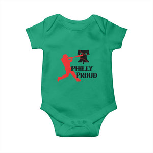Baseball Lover Baby Onesie Vintage Liberty Bell Philly Proud TS12 Irish Green Print Your Wear