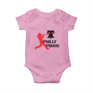 Baseball Lover Baby Onesie Vintage Liberty Bell Philly Proud TS12 Light Pink Print Your Wear