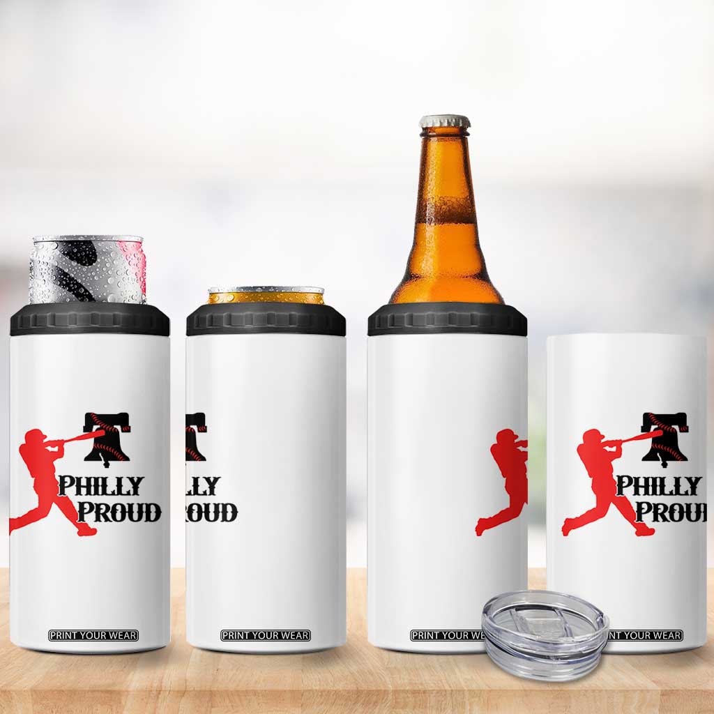 Baseball Lover 4 in 1 Can Cooler Tumbler Vintage Liberty Bell Philly Proud TS12 Print Your Wear