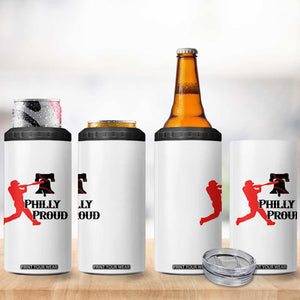 Baseball Lover 4 in 1 Can Cooler Tumbler Vintage Liberty Bell Philly Proud TS12 Print Your Wear