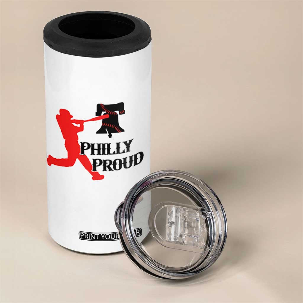 Baseball Lover 4 in 1 Can Cooler Tumbler Vintage Liberty Bell Philly Proud TS12 Print Your Wear