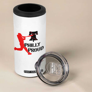Baseball Lover 4 in 1 Can Cooler Tumbler Vintage Liberty Bell Philly Proud TS12 Print Your Wear