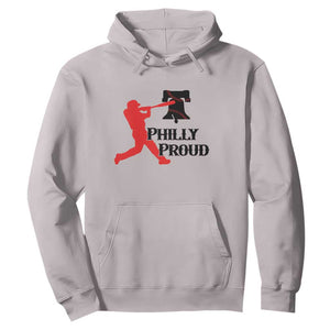 Baseball Lover Hoodie Vintage Liberty Bell Philly Proud TS12 Ice Gray Print Your Wear