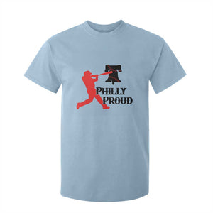 Baseball Lover T Shirt For Kid Vintage Liberty Bell Philly Proud TS12 Light Blue Print Your Wear