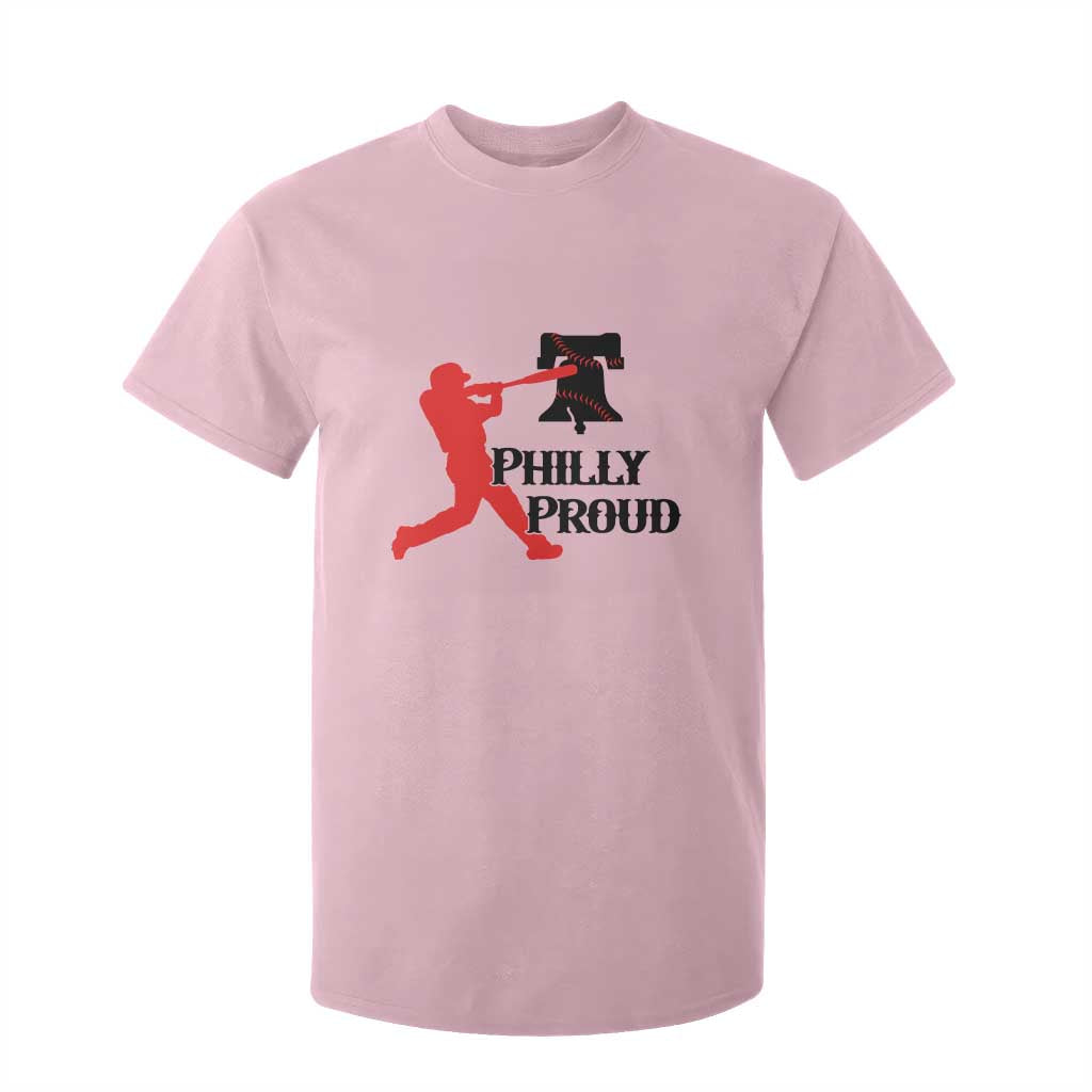 Baseball Lover T Shirt For Kid Vintage Liberty Bell Philly Proud TS12 Light Pink Print Your Wear