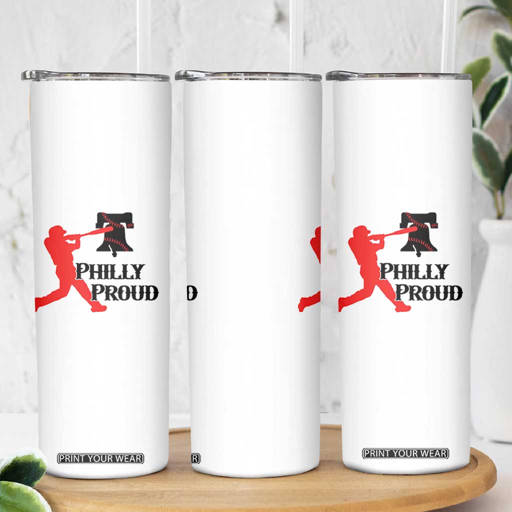 Baseball Lover Skinny Tumbler Vintage Liberty Bell Philly Proud TS12 Print Your Wear
