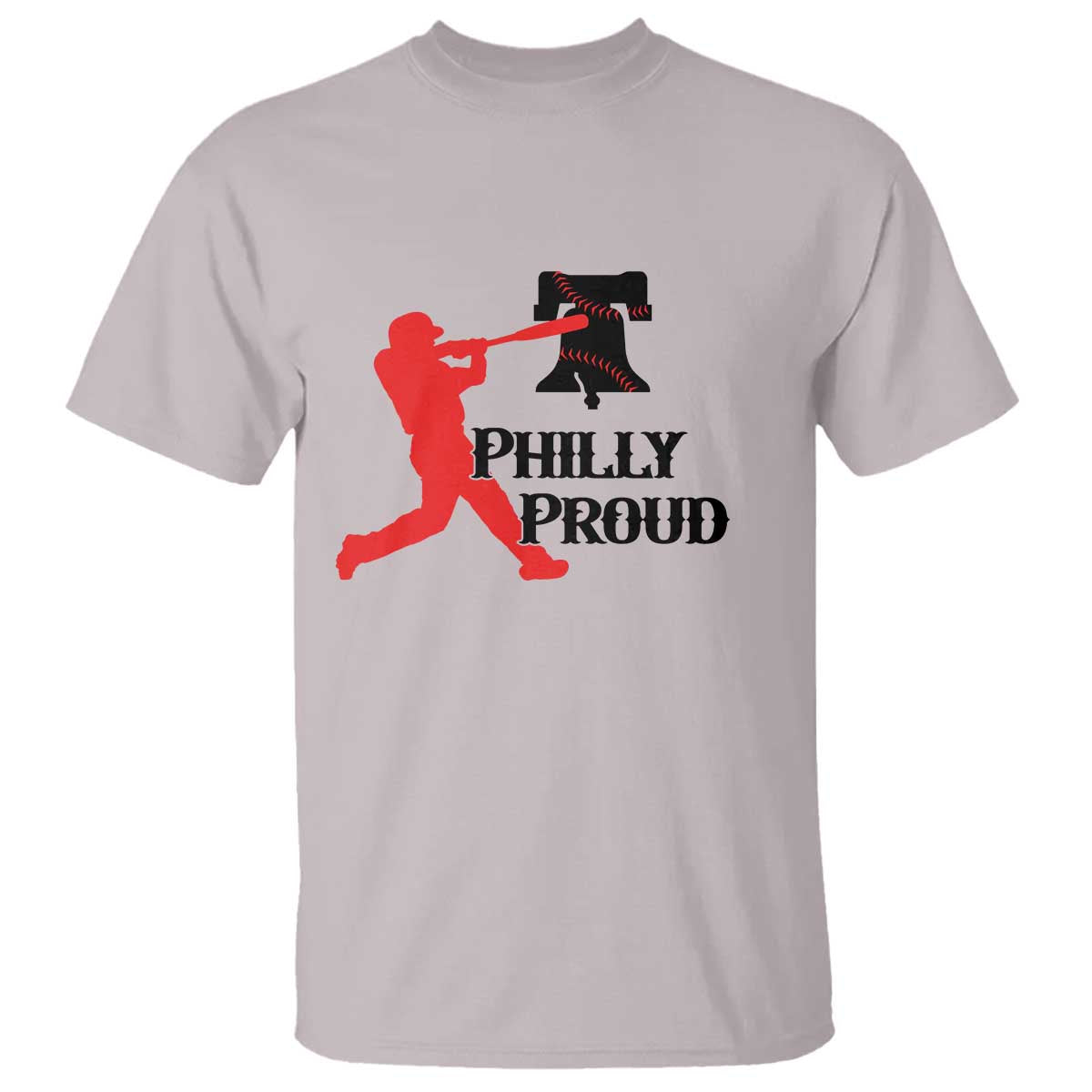 Baseball Lover T Shirt Vintage Liberty Bell Philly Proud TS12 Ice Gray Print Your Wear