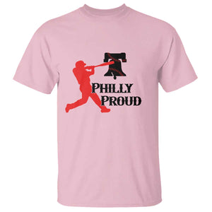 Baseball Lover T Shirt Vintage Liberty Bell Philly Proud TS12 Light Pink Print Your Wear