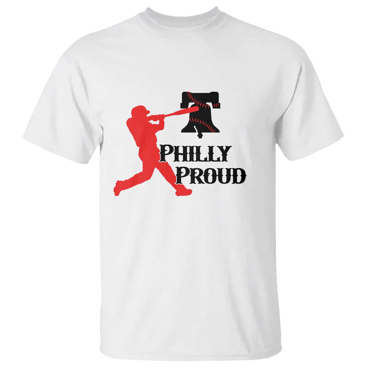 Baseball Lover T Shirt Vintage Liberty Bell Philly Proud TS12 White Print Your Wear