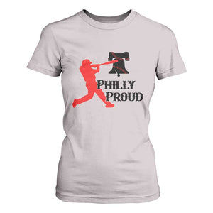 Baseball Lover T Shirt For Women Vintage Liberty Bell Philly Proud TS12 Ice Gray Print Your Wear