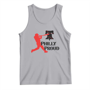 Baseball Lover Tank Top Vintage Liberty Bell Philly Proud TS12 Athletic Heather Print Your Wear