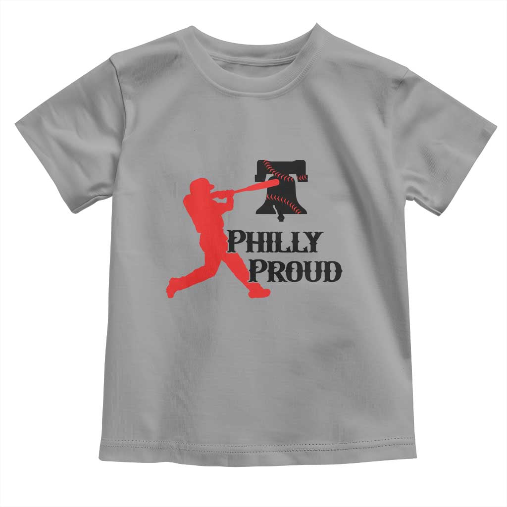 Baseball Lover Toddler T Shirt Vintage Liberty Bell Philly Proud TS12 Sport Gray Print Your Wear