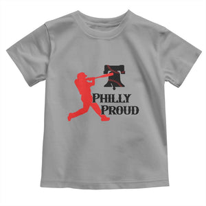 Baseball Lover Toddler T Shirt Vintage Liberty Bell Philly Proud TS12 Sport Gray Print Your Wear