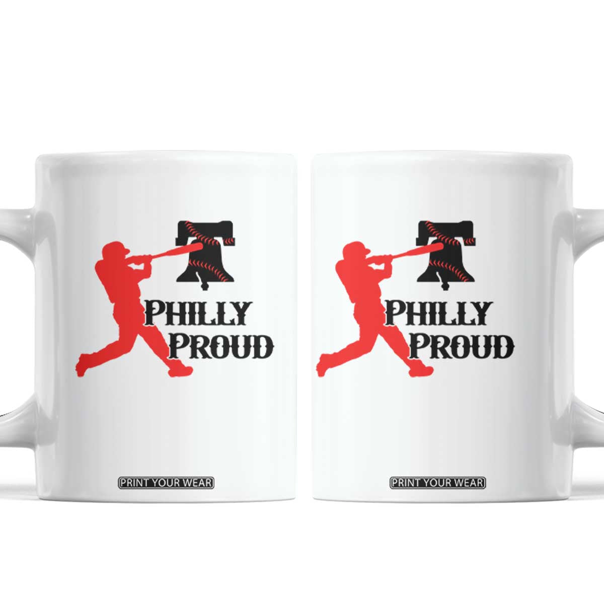 Baseball Lover Coffee Mug Vintage Liberty Bell Philly Proud TS12 White Print Your Wear