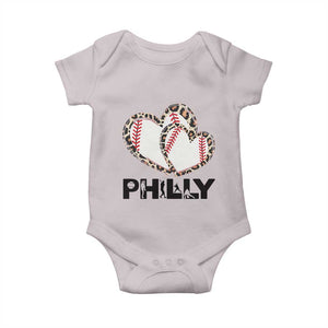 Funny Vintage Philly Baseball Baby Onesie Sport Humor Gift TS12 Ice Gray Print Your Wear