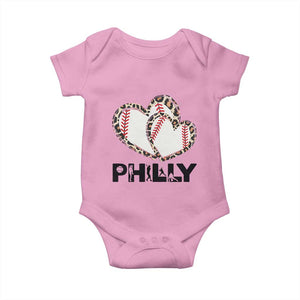 Funny Vintage Philly Baseball Baby Onesie Sport Humor Gift TS12 Light Pink Print Your Wear