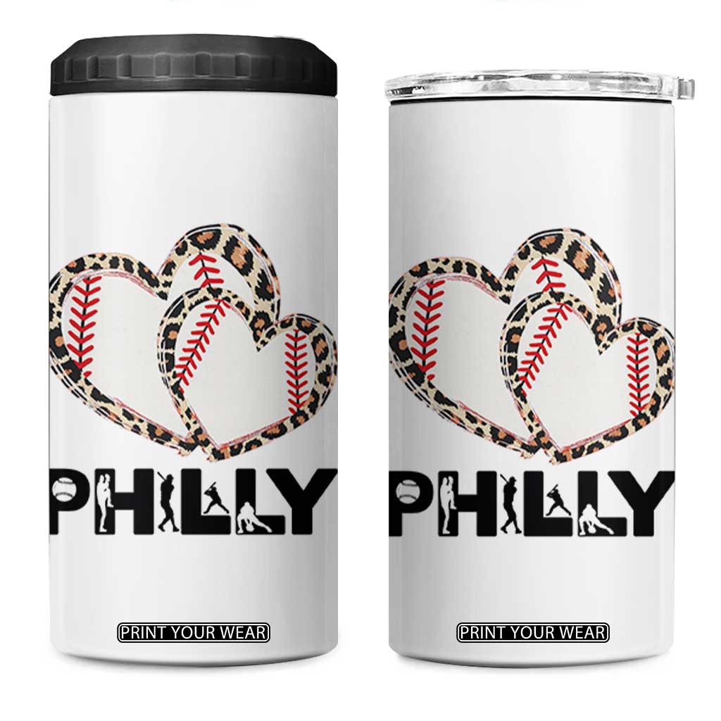 Funny Vintage Philly Baseball 4 in 1 Can Cooler Tumbler Sport Humor Gift TS12 One Size: 16 oz White Print Your Wear