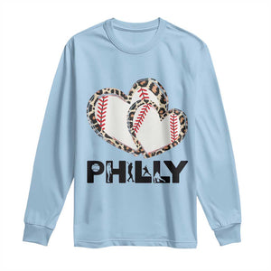 Funny Vintage Philly Baseball Long Sleeve Shirt Sport Humor Gift TS12 Light Blue Print Your Wear