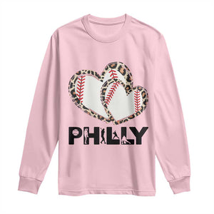 Funny Vintage Philly Baseball Long Sleeve Shirt Sport Humor Gift TS12 Light Pink Print Your Wear
