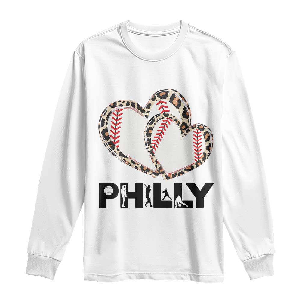 Funny Vintage Philly Baseball Long Sleeve Shirt Sport Humor Gift TS12 White Print Your Wear