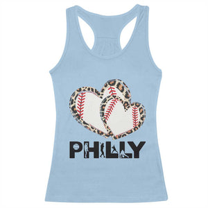 Funny Vintage Philly Baseball Racerback Tank Top Sport Humor Gift TS12 Light Blue Print Your Wear