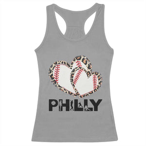 Funny Vintage Philly Baseball Racerback Tank Top Sport Humor Gift TS12 Sport Gray Print Your Wear