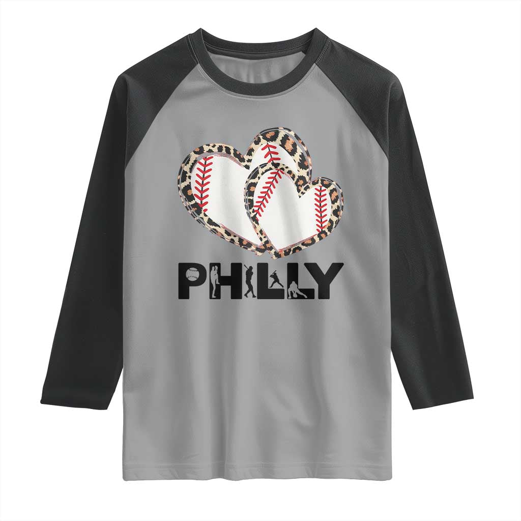 Funny Vintage Philly Baseball Raglan Shirt Sport Humor Gift TS12 Sport Gray Black Print Your Wear