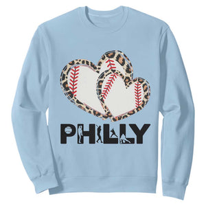 Funny Vintage Philly Baseball Sweatshirt Sport Humor Gift TS12 Light Blue Print Your Wear