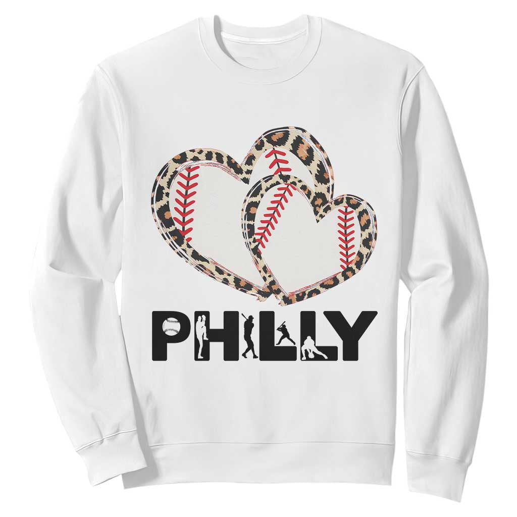 Funny Vintage Philly Baseball Sweatshirt Sport Humor Gift TS12 White Print Your Wear