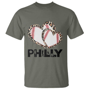 Funny Vintage Philly Baseball T Shirt Sport Humor Gift TS12 Military Green Print Your Wear