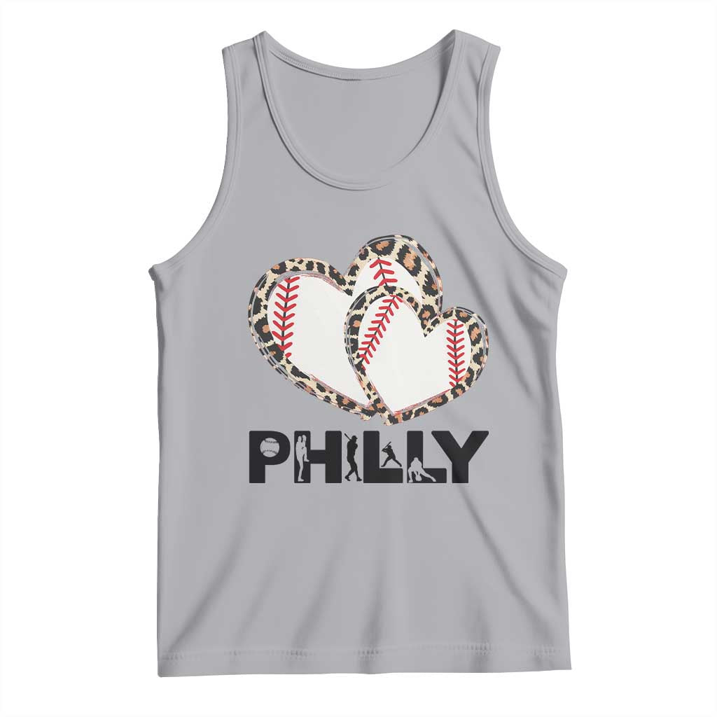 Funny Vintage Philly Baseball Tank Top Sport Humor Gift TS12 Athletic Heather Print Your Wear