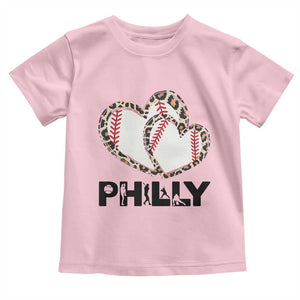 Funny Vintage Philly Baseball Toddler T Shirt Sport Humor Gift TS12 Light Pink Print Your Wear