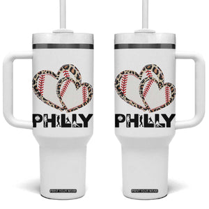Funny Vintage Philly Baseball Tumbler With Handle Sport Humor Gift TS12 One Size: 40 oz White Print Your Wear