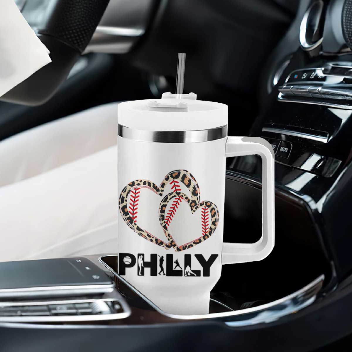 Funny Vintage Philly Baseball Tumbler With Handle Sport Humor Gift TS12 Print Your Wear