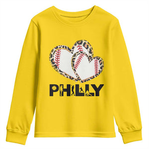 Funny Vintage Philly Baseball Youth Sweatshirt Sport Humor Gift TS12 Daisy Print Your Wear
