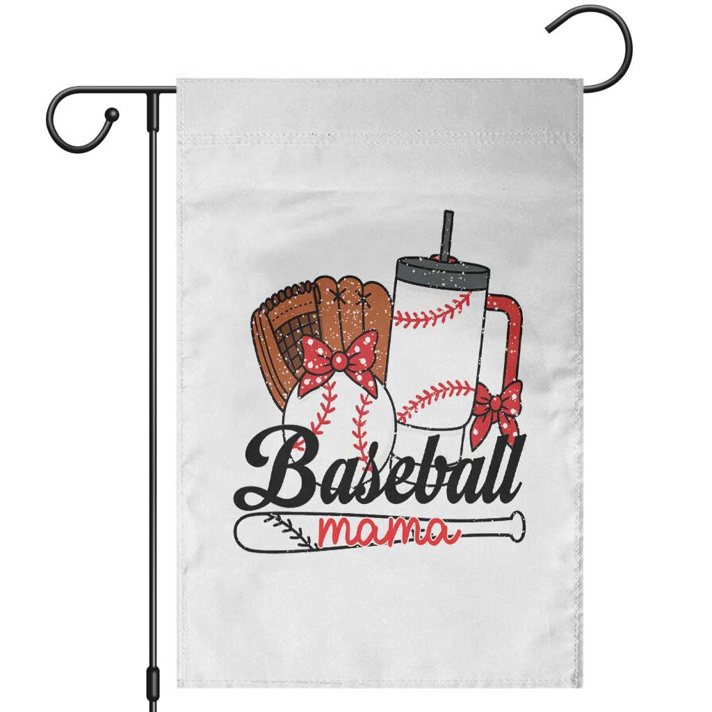 Baseball Mama Garden Flag Funny Sports Mom Life Lover TS12 White Print Your Wear