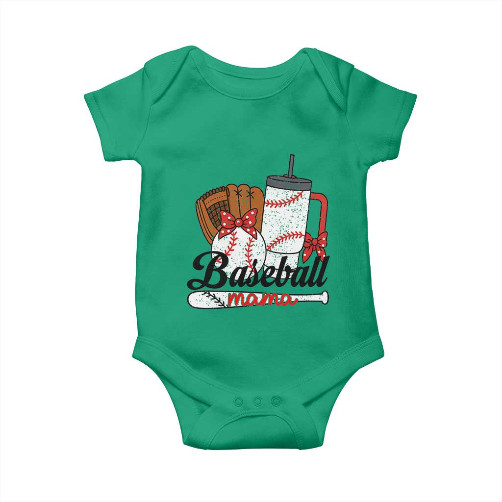 Baseball Mama Baby Onesie Funny Sports Mom Life Lover TS12 Irish Green Print Your Wear