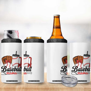 Baseball Mama 4 in 1 Can Cooler Tumbler Funny Sports Mom Life Lover TS12 Print Your Wear