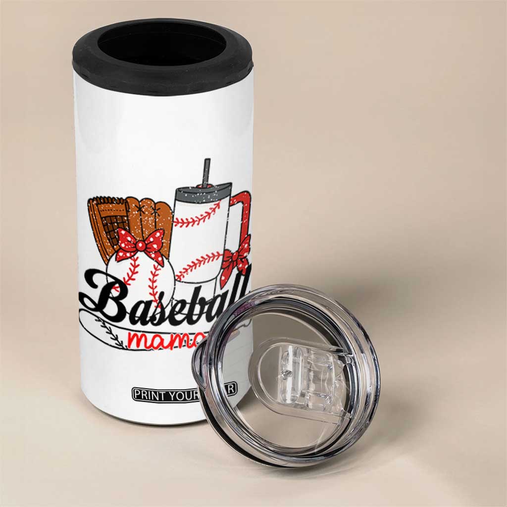 Baseball Mama 4 in 1 Can Cooler Tumbler Funny Sports Mom Life Lover TS12 Print Your Wear