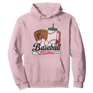 Baseball Mama Hoodie Funny Sports Mom Life Lover TS12 Light Pink Print Your Wear