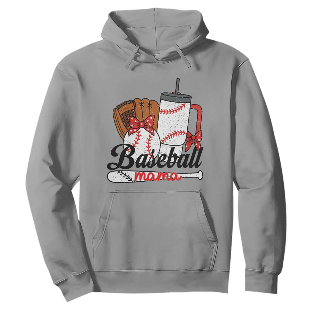 Baseball Mama Hoodie Funny Sports Mom Life Lover TS12 Sport Gray Print Your Wear