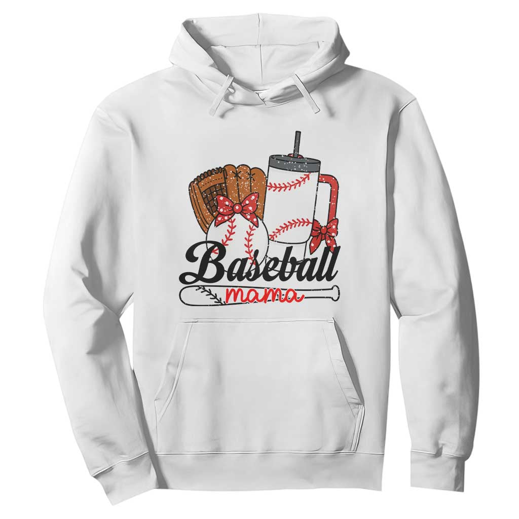 Baseball Mama Hoodie Funny Sports Mom Life Lover TS12 White Print Your Wear