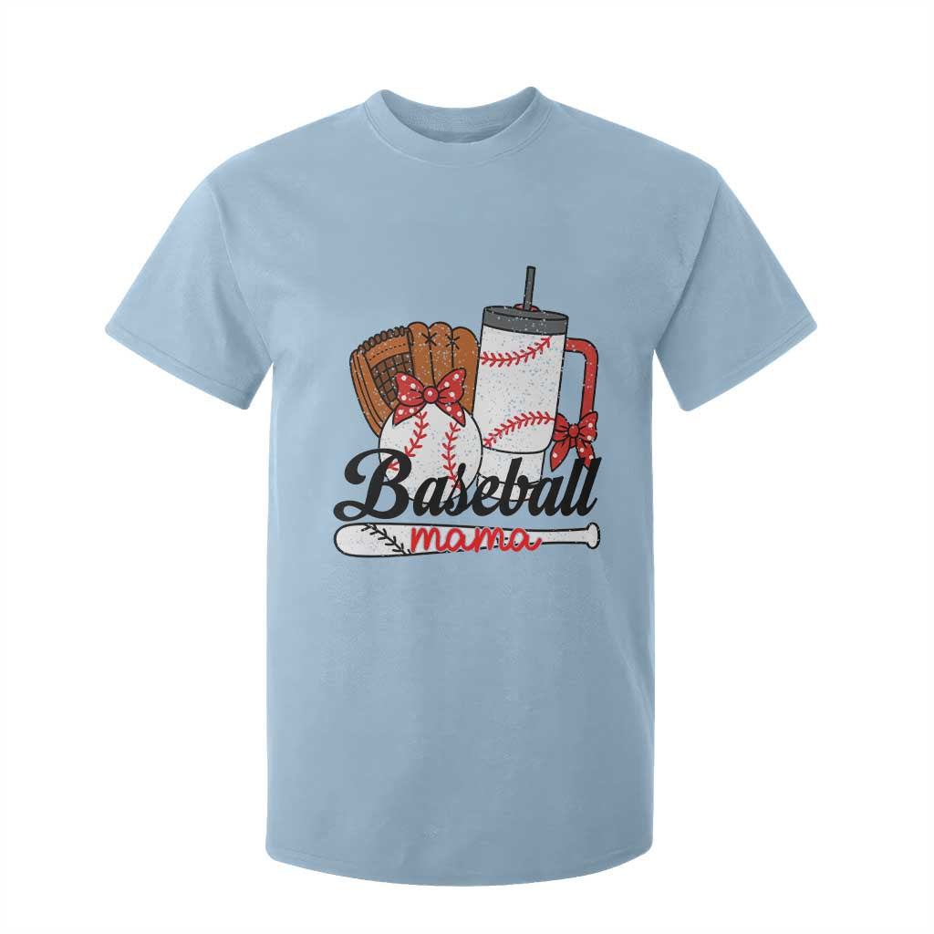 Baseball Mama T Shirt For Kid Funny Sports Mom Life Lover TS12 Light Blue Print Your Wear