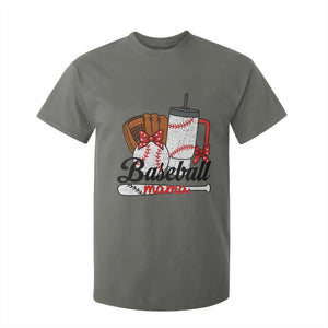 Baseball Mama T Shirt For Kid Funny Sports Mom Life Lover TS12 Military Green Print Your Wear