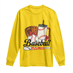 Baseball Mama Long Sleeve Shirt Funny Sports Mom Life Lover TS12 Daisy Print Your Wear