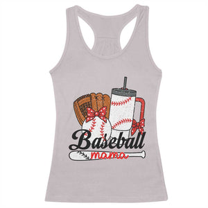 Baseball Mama Racerback Tank Top Funny Sports Mom Life Lover TS12 Ice Gray Print Your Wear