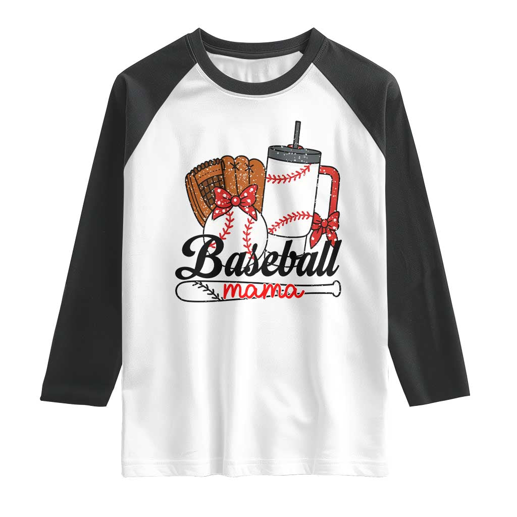 Baseball Mama Raglan Shirt Funny Sports Mom Life Lover TS12 White Black Print Your Wear