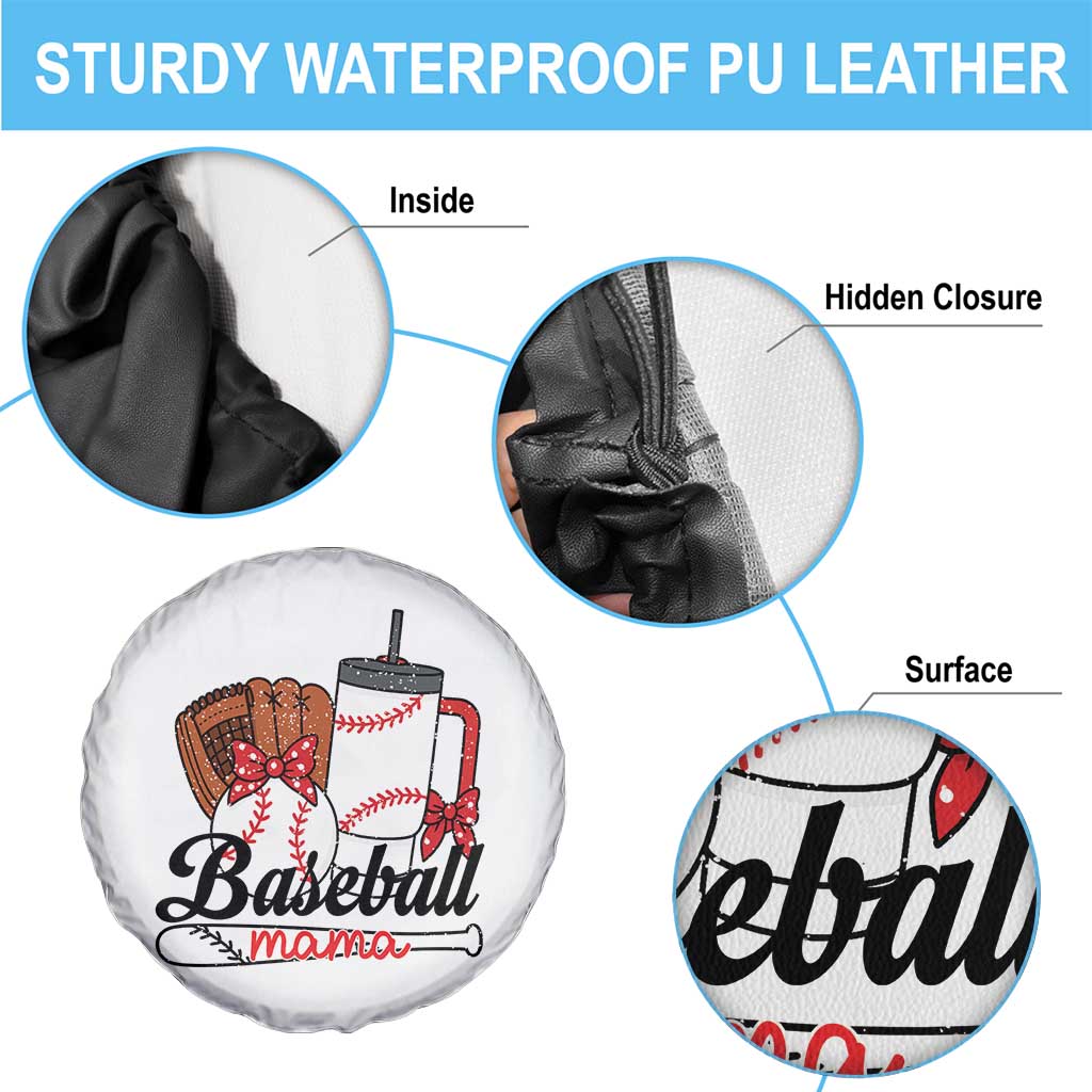 Baseball Mama Spare Tire Cover Funny Sports Mom Life Lover TS12 Print Your Wear