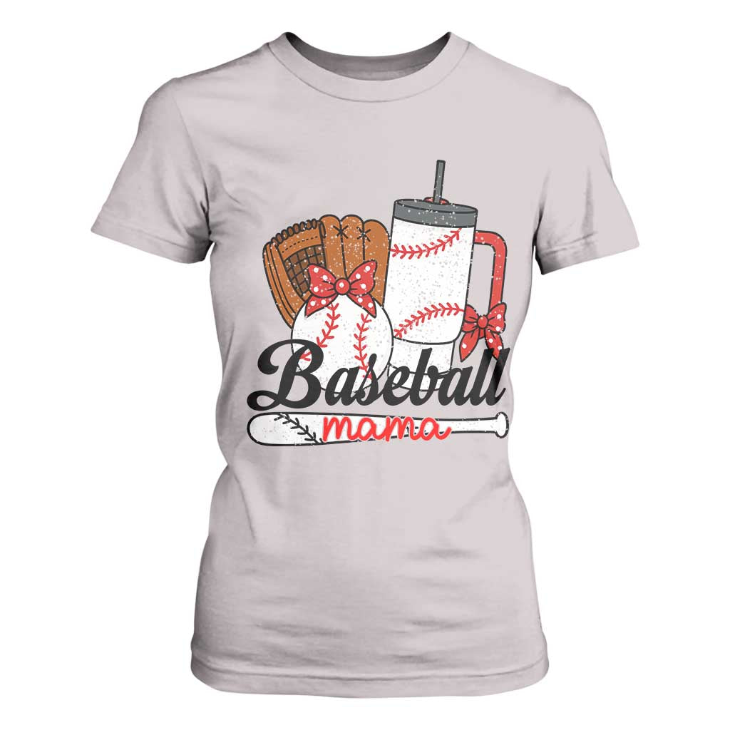 Baseball Mama T Shirt For Women Funny Sports Mom Life Lover TS12 Ice Gray Print Your Wear