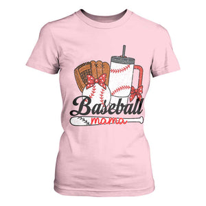 Baseball Mama T Shirt For Women Funny Sports Mom Life Lover TS12 Light Pink Print Your Wear